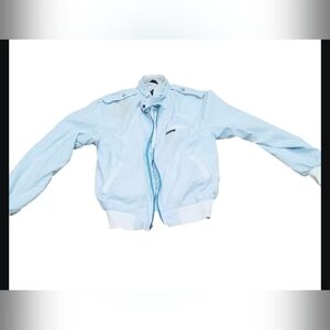 Vintage Members Only Bomber Jacket Women's Size 38( 8US) Iconic Baby Blue.